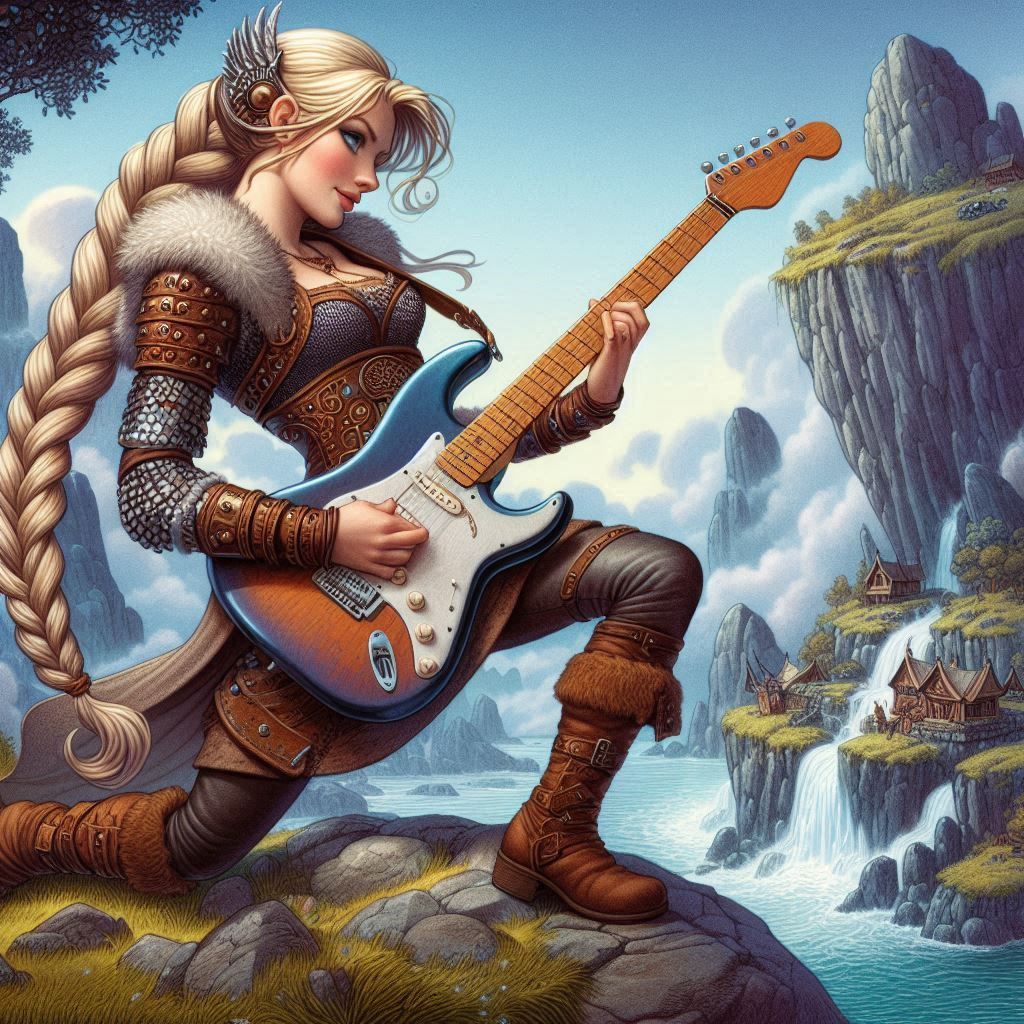 She, too, loves rock-n-roll.