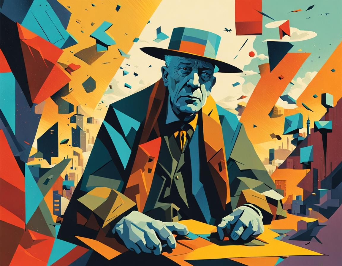 Cubism old man  by @twilightveil