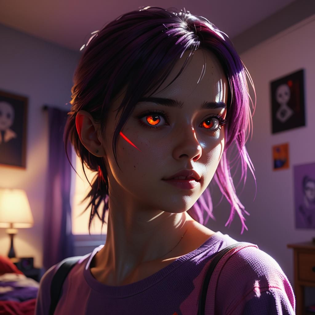 A girl walks into her bedroom and gets that uncanny feeling ...