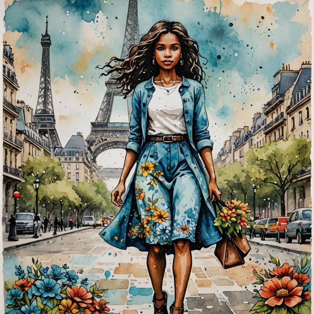 A lady walking