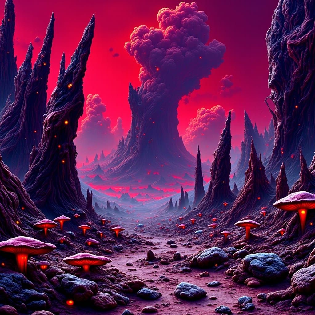 <lora:Flux Coherent:1.0> alien landscape