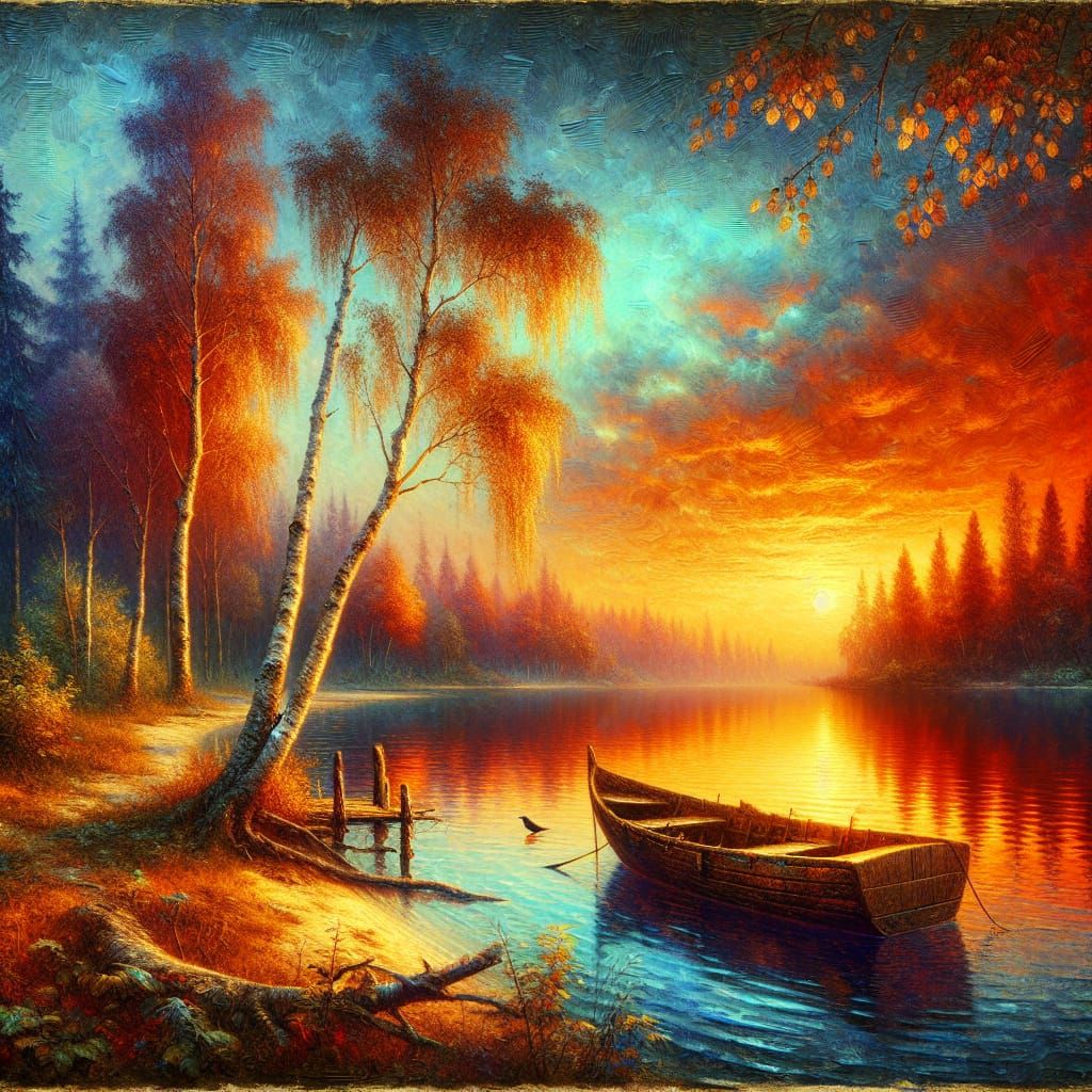 Sunset at the lake  by @Ann