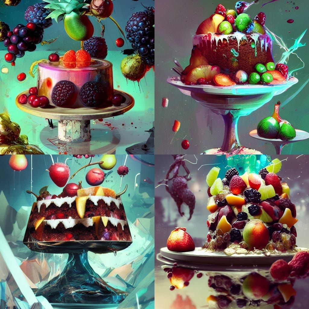 Elegant fruit cake