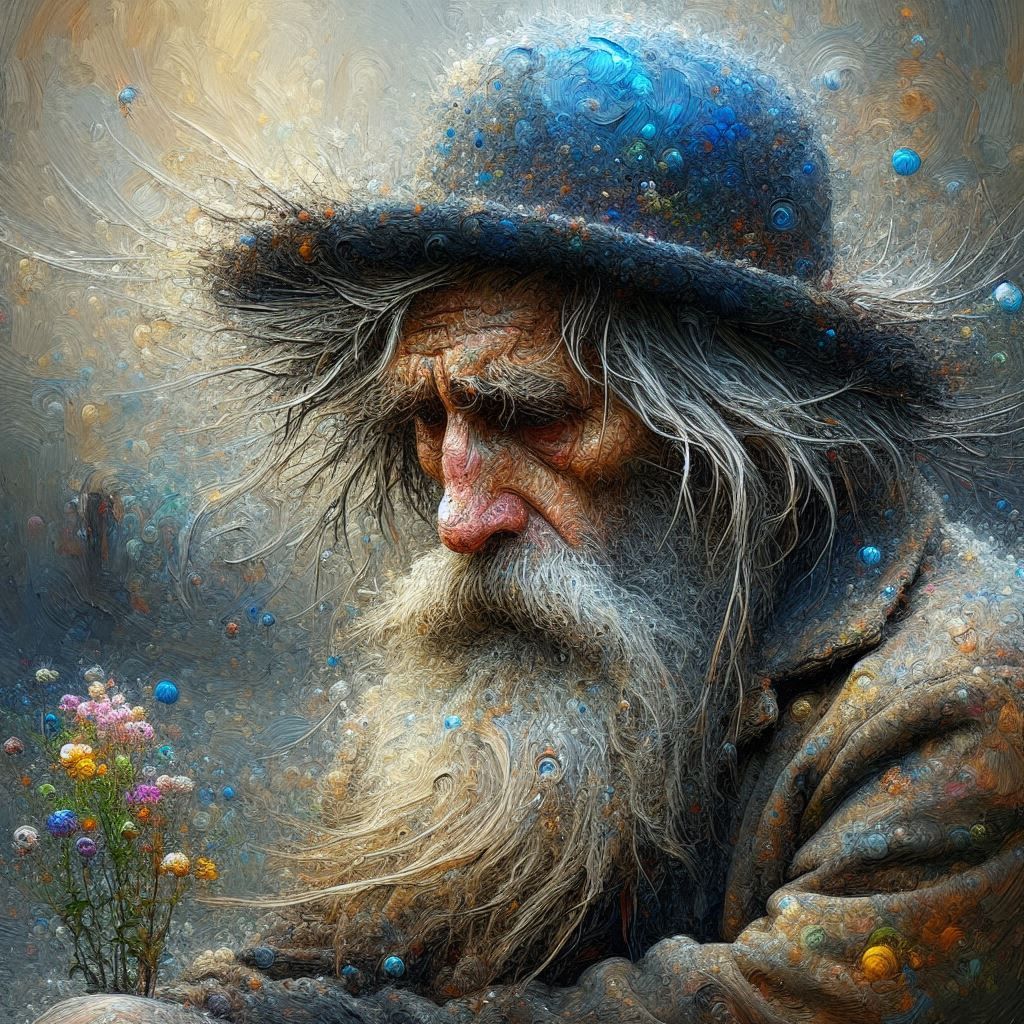 The Old Man With a Blue Hat