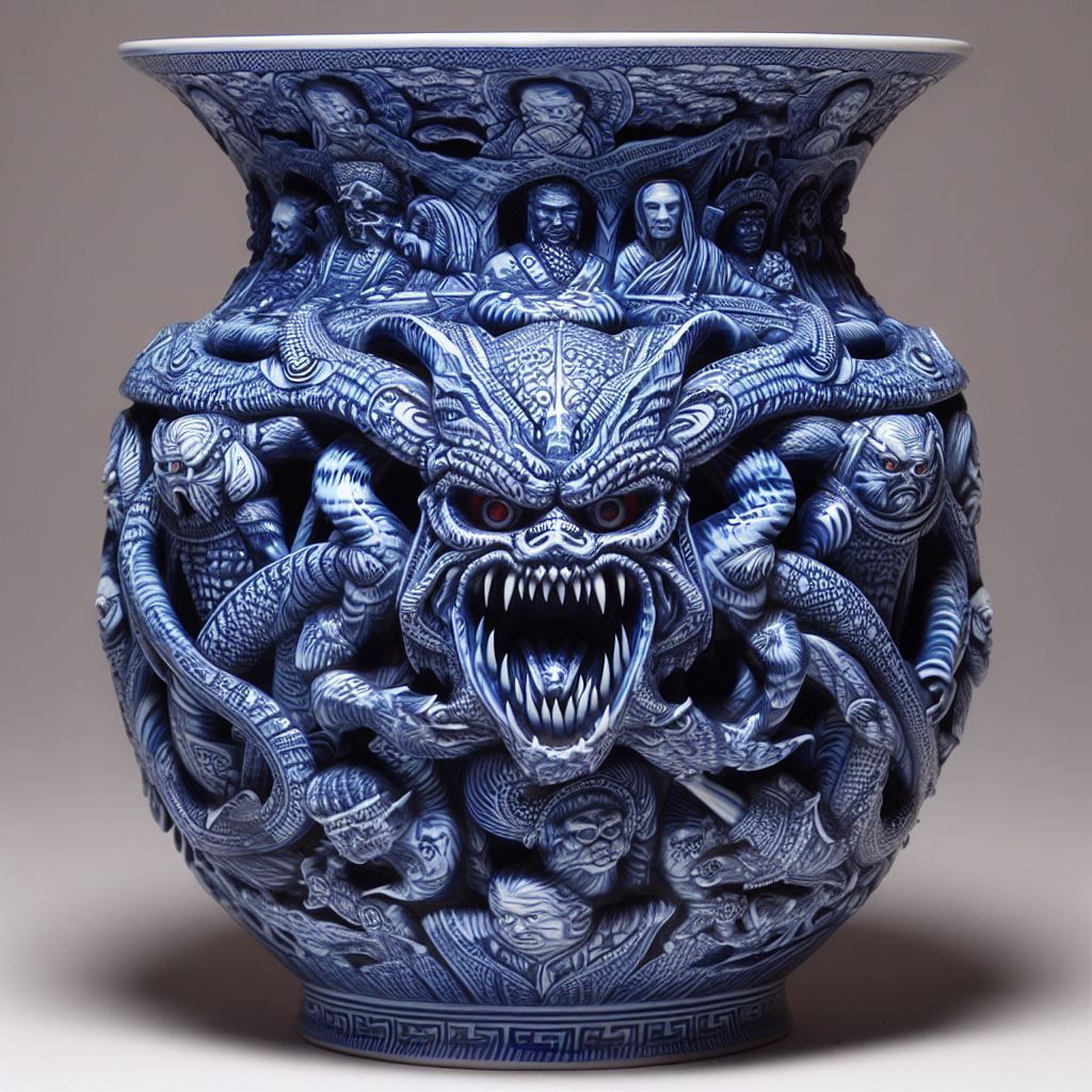 Predator Blue Pottery.
