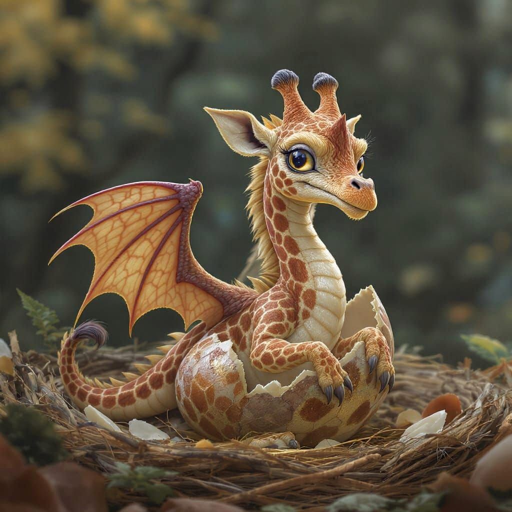 🥚 Some hatchlings flap – SkyDraffes? They Flaunt🪽  by @Chelle