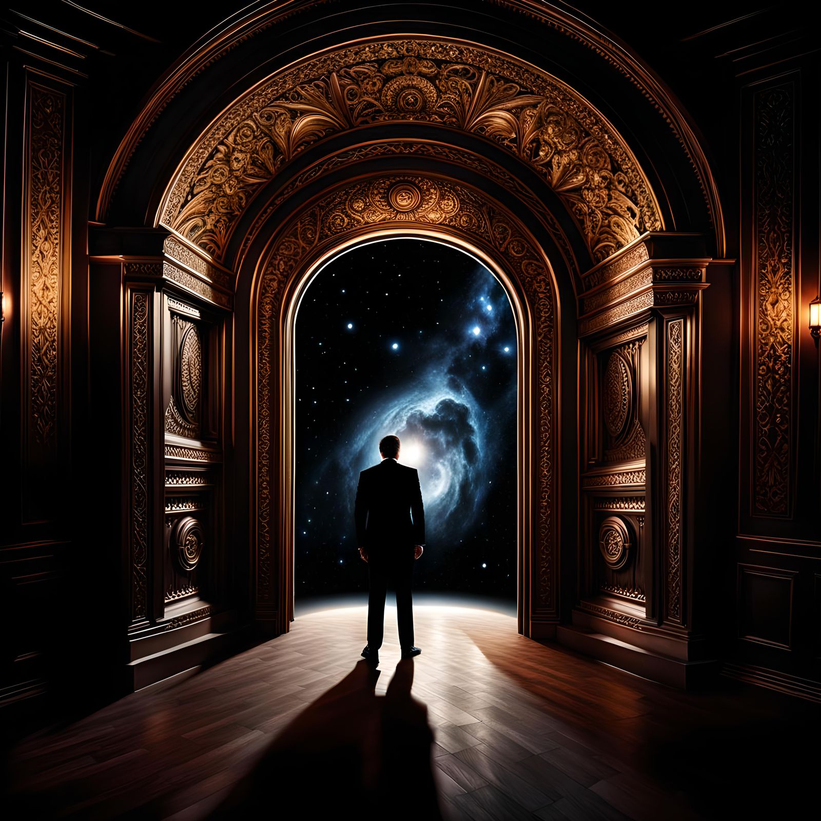 A room opening on a cosmic portal, the utmost of chic for la...