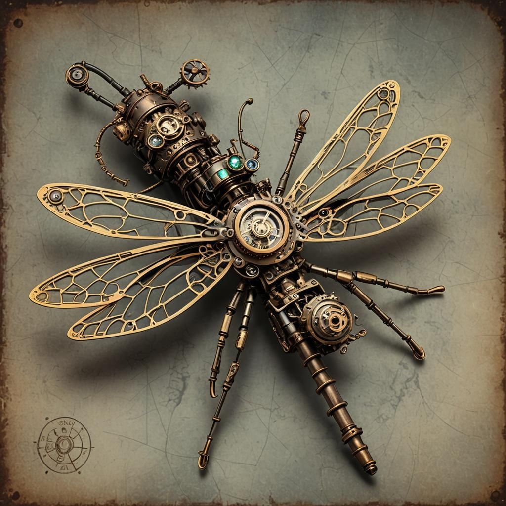 Steampunk Bug - AI Generated Artwork - NightCafe Creator