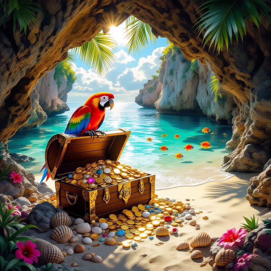 Treasure chest in paradise  by @Victoria G