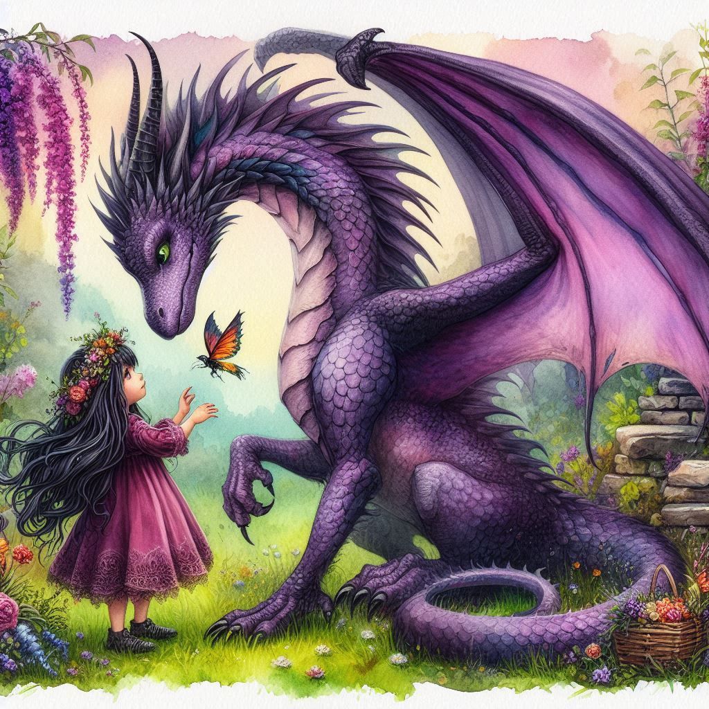 girl with dragon