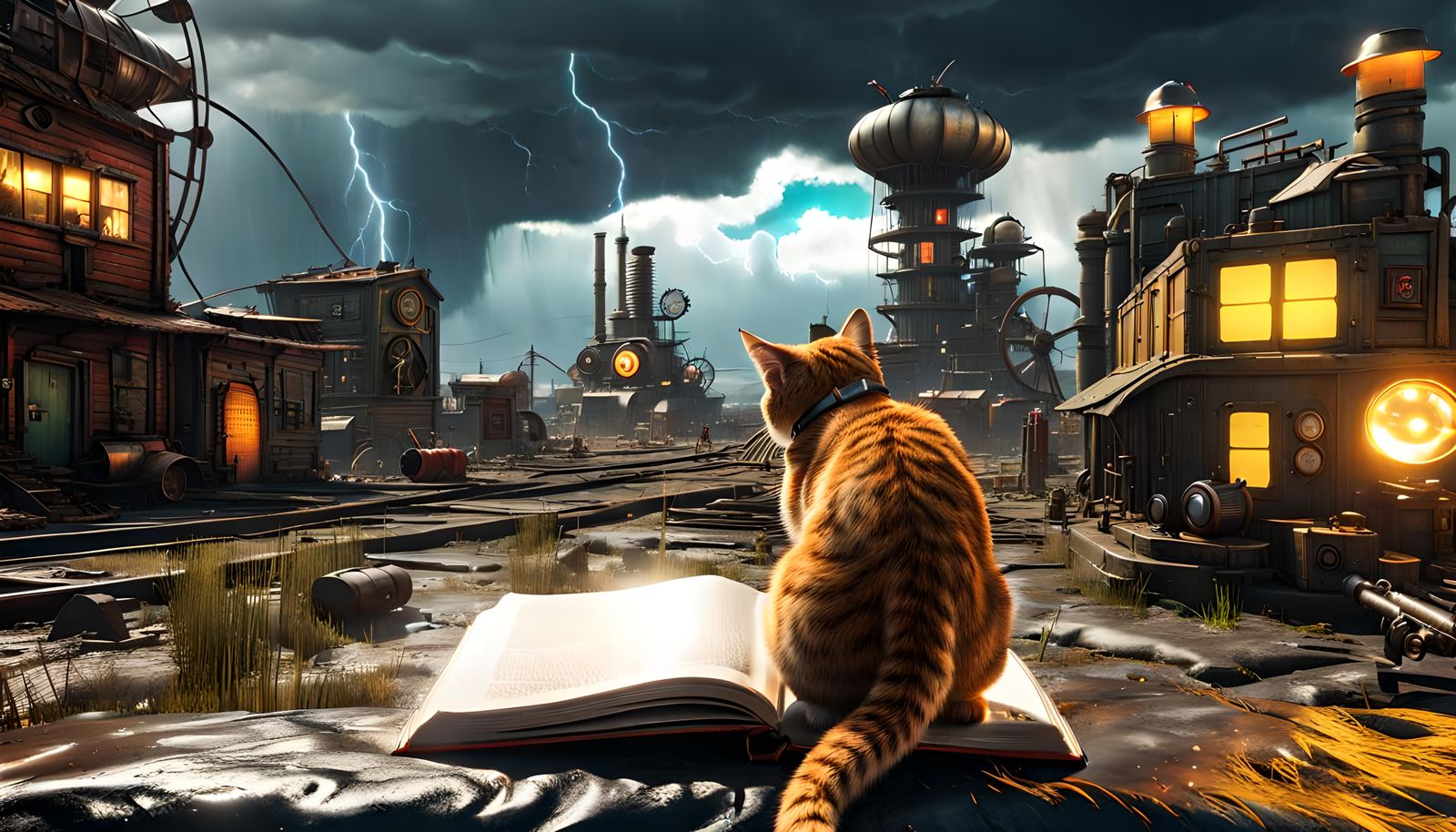 Nightmare City with a cat.