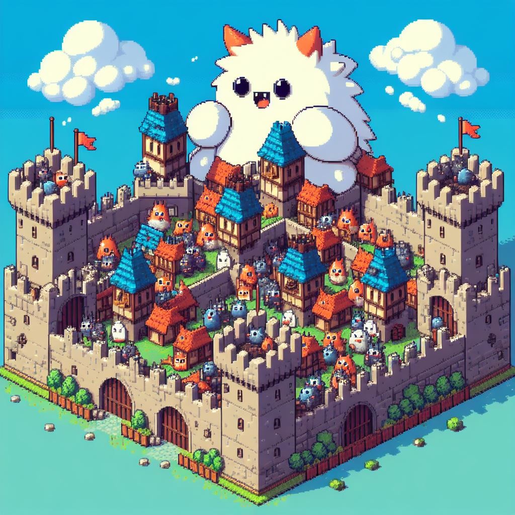 Cloudmon Isometric Castle Hub Map