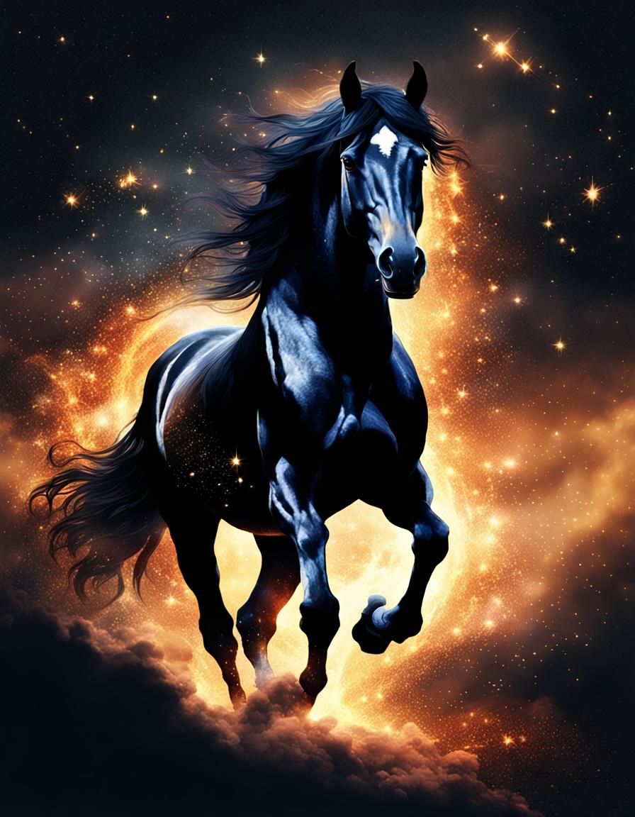 Black horse