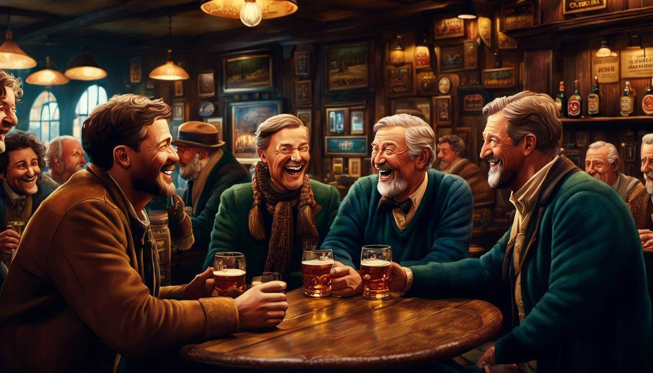 A large number of people of all ages and both sexes find themselves in a fascinating European pub to talk to each other about what is going...