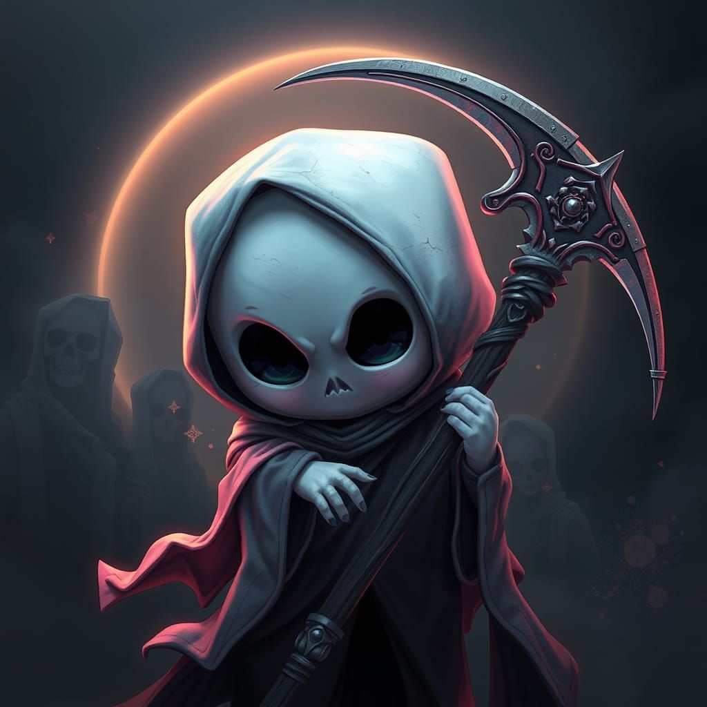 Grim's Little Reaper  by @Blacklakemermaid