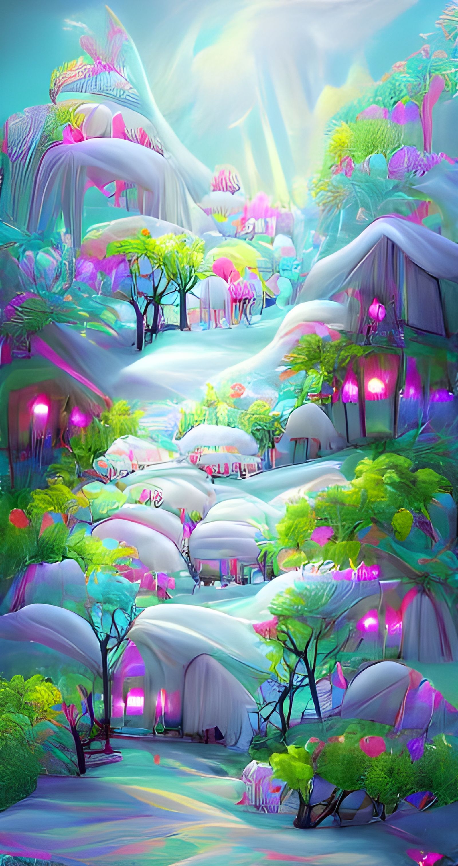 Pastel forest