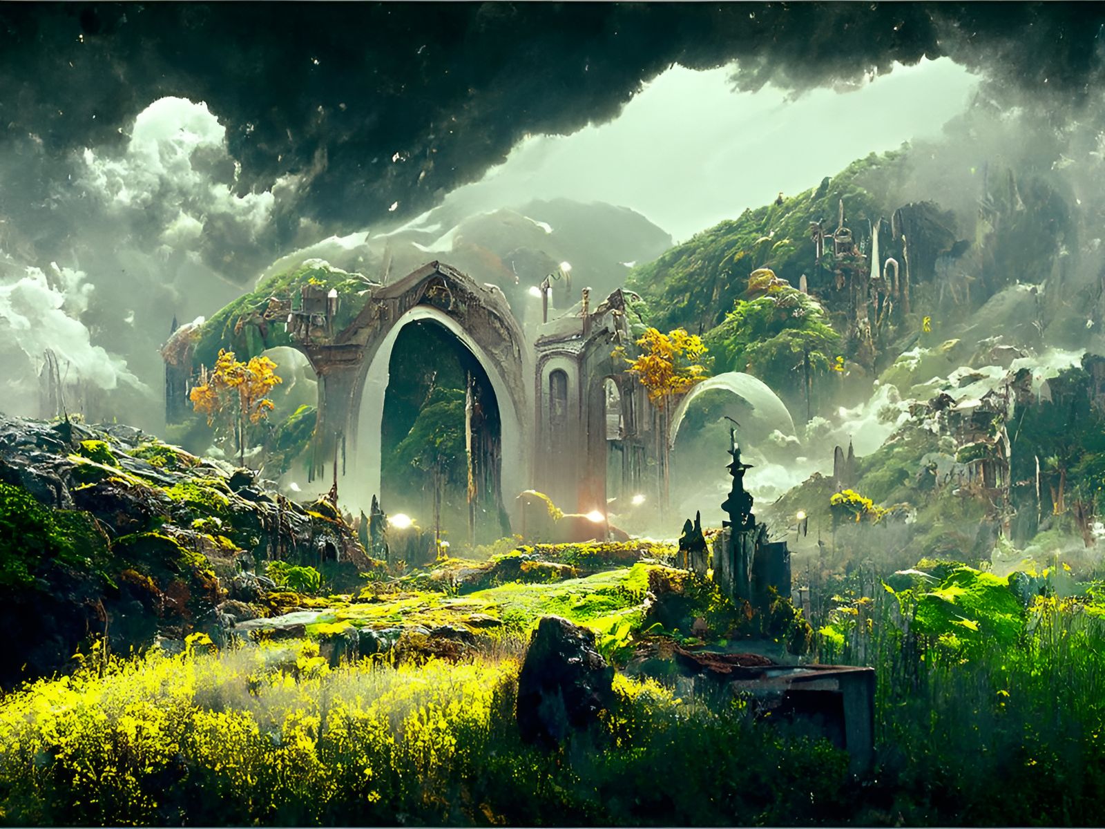 Land of the Lost : Kong Temple - AI Generated Artwork - NightCafe Creator