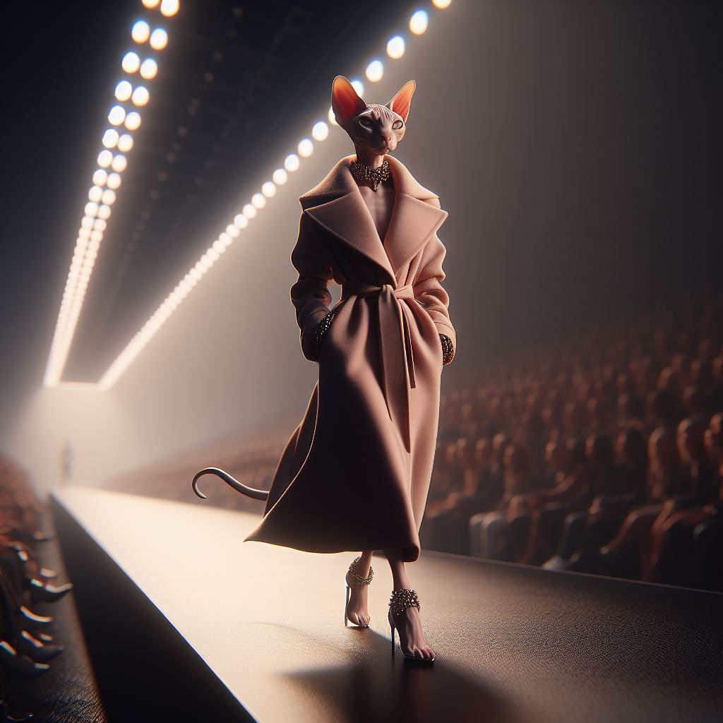 Fashion sphinx cat