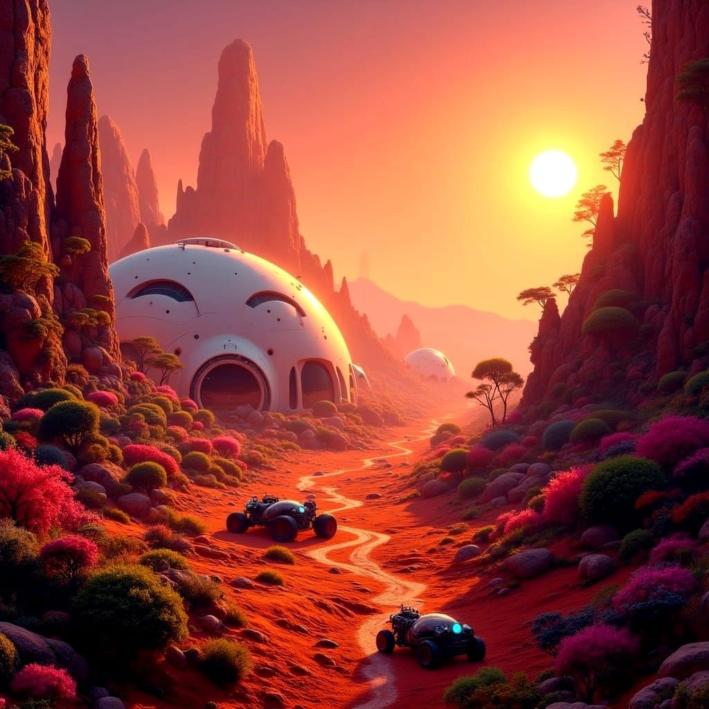 Future Life on Mars  by @DiscoKittie