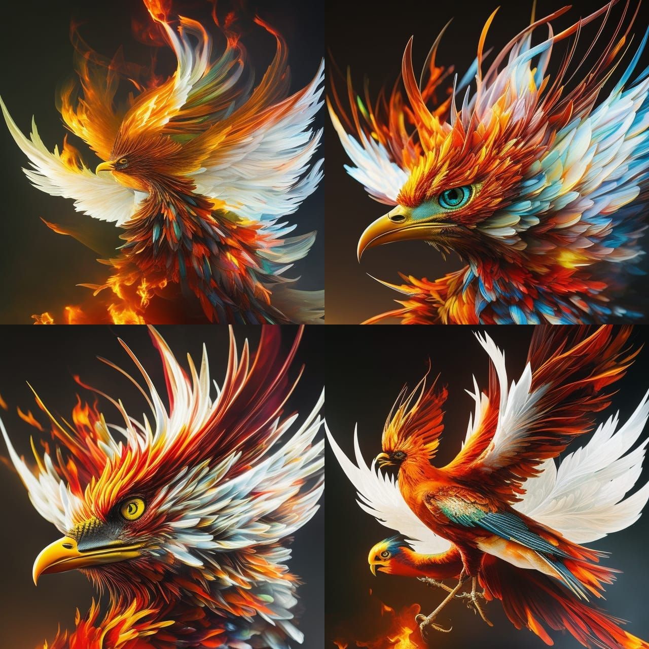 🔥 flaming bird. Phoenix! Bird Portrait. Alex maleev: Ashley...