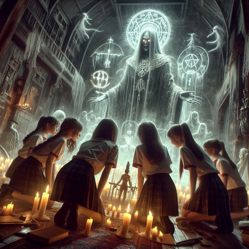 Schoolgirl séance