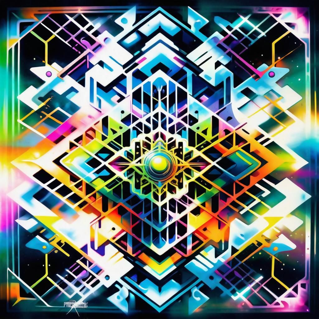 Abstract geometric contemporary,  21apr24