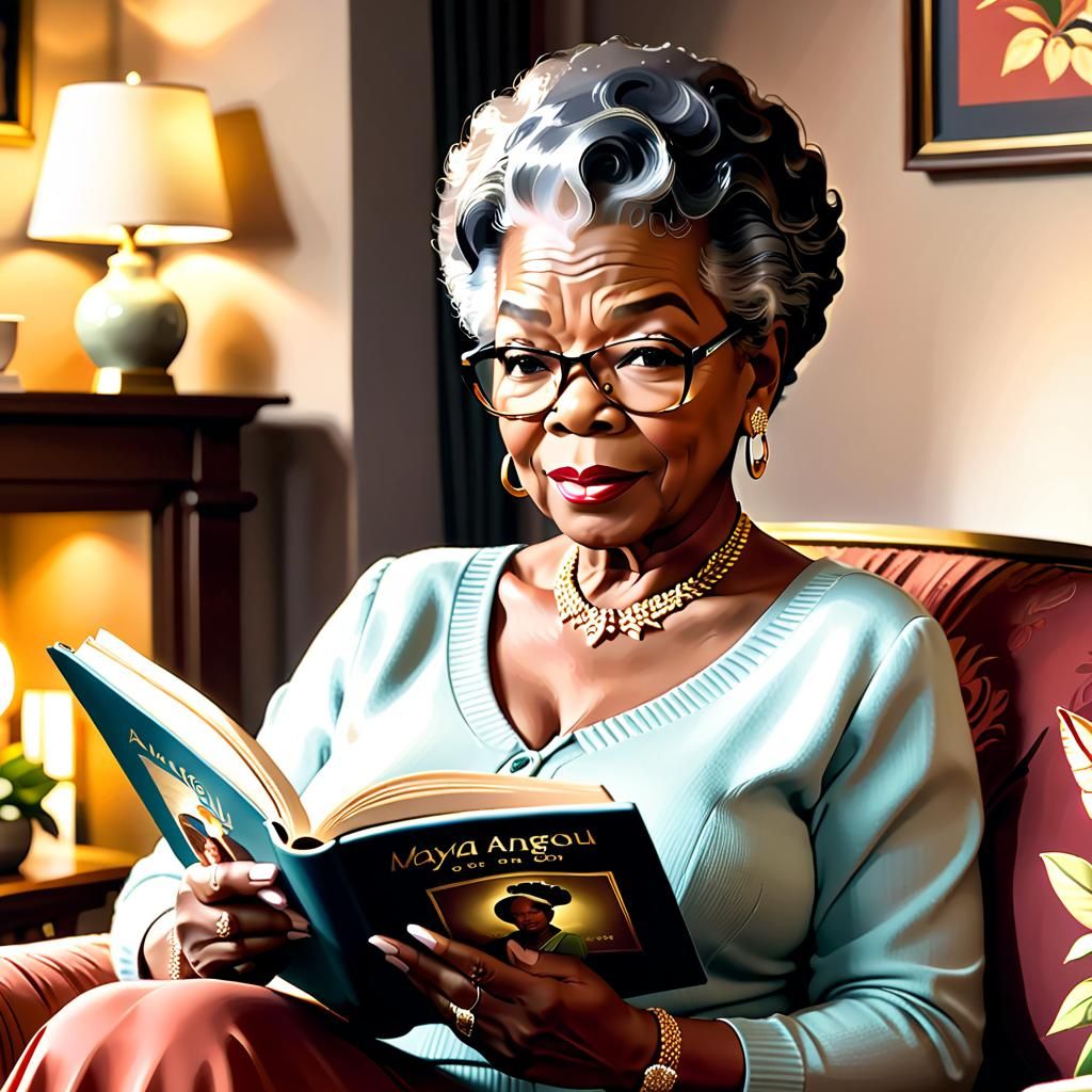 Maya Angelou  by @Chyina