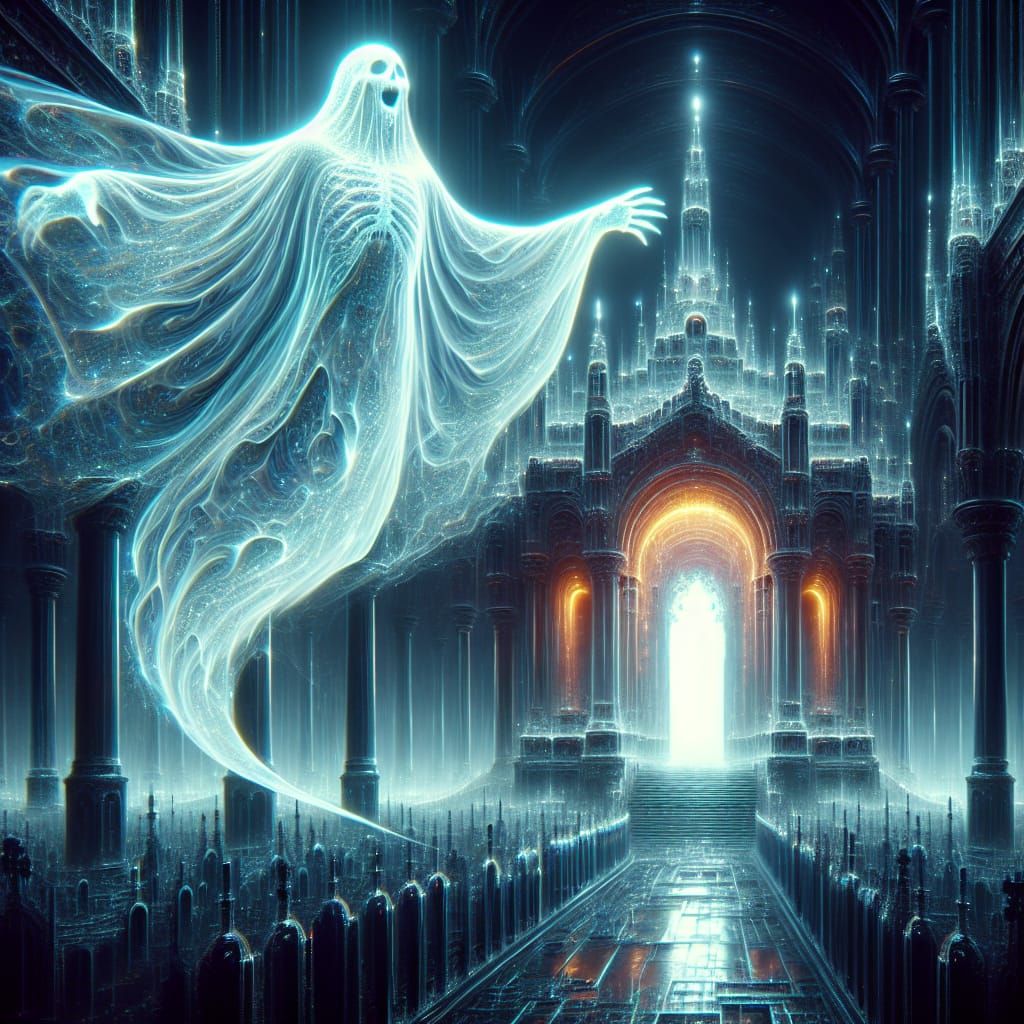 The scariest ghost you ever seen  by @Leonardo