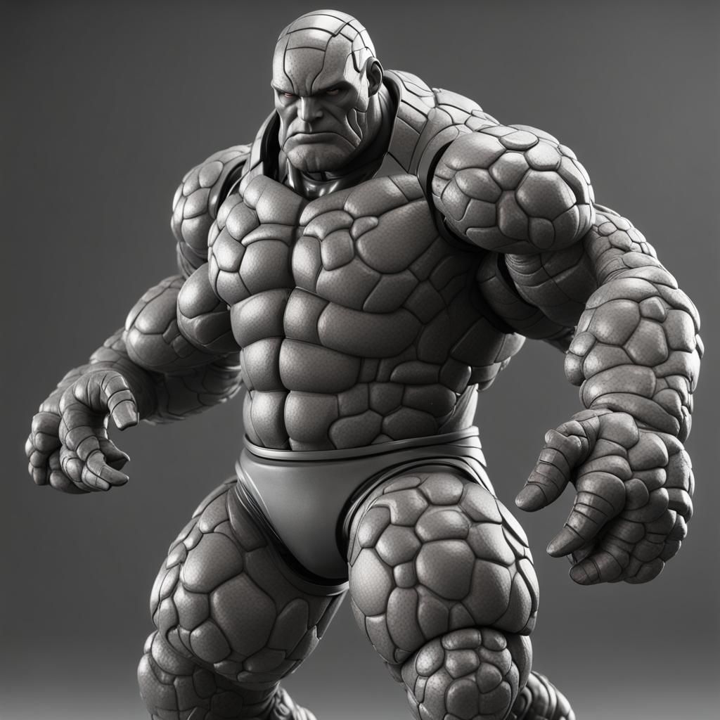 create marvel hero Ben Grimm only in gray