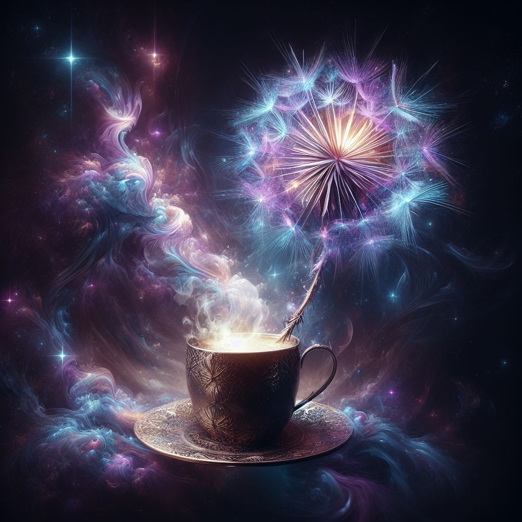 Dandelion in Galaxy Coffee