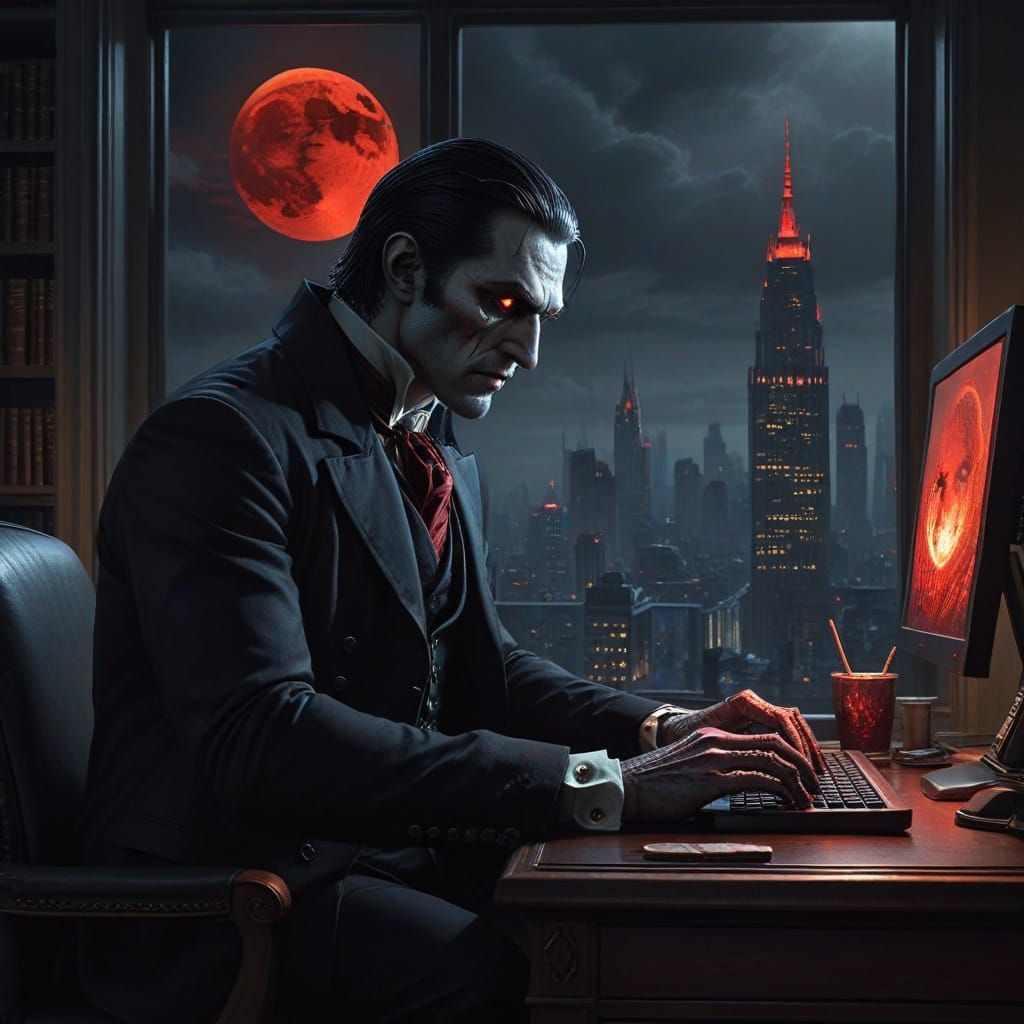 Corporate Vampire  by @KLN