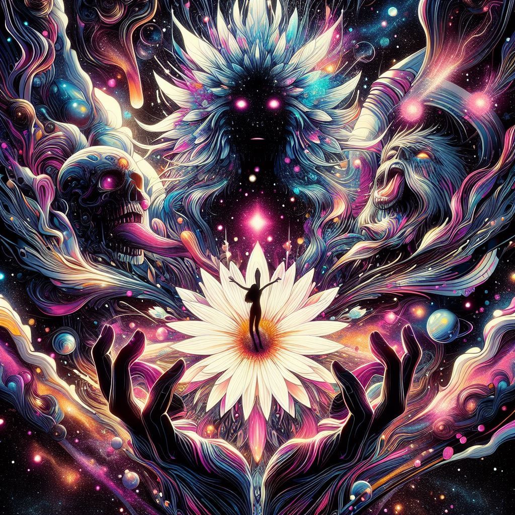 Floral Double Exposure