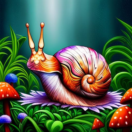 Snail - AI Generated Artwork - NightCafe Creator