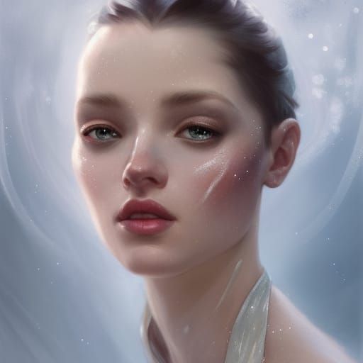 Ballerina in ice