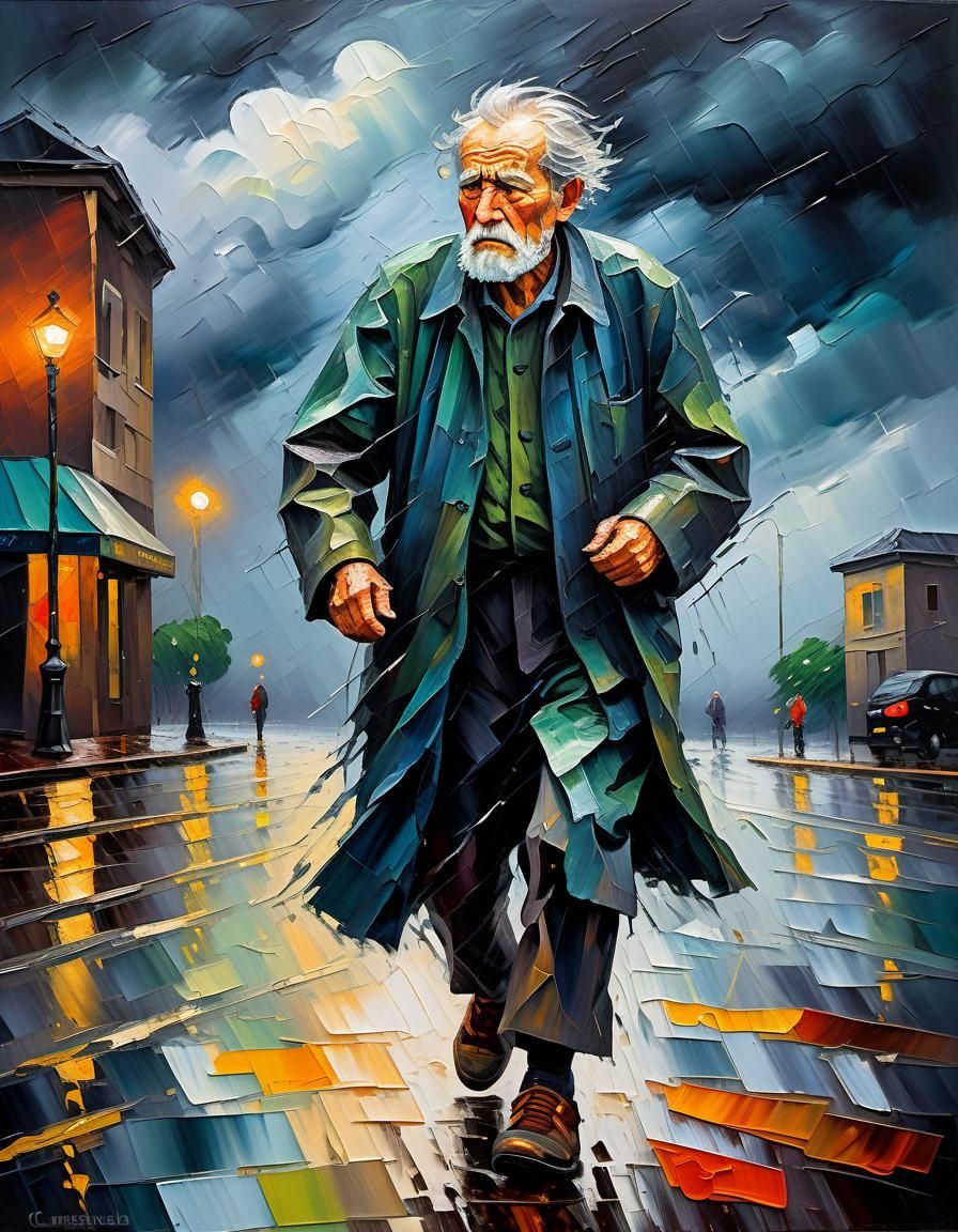 Through the wind and rain  by @StriderAiArt