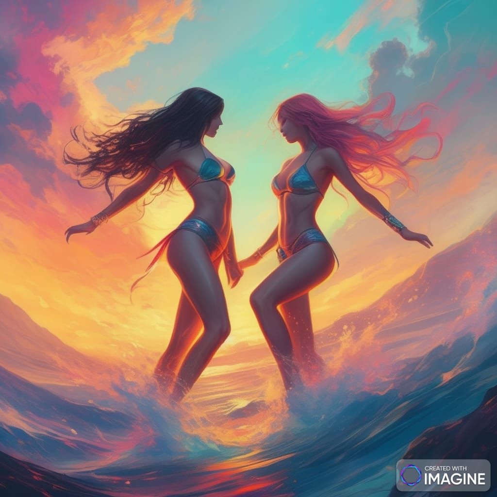 two women assesing each other 4