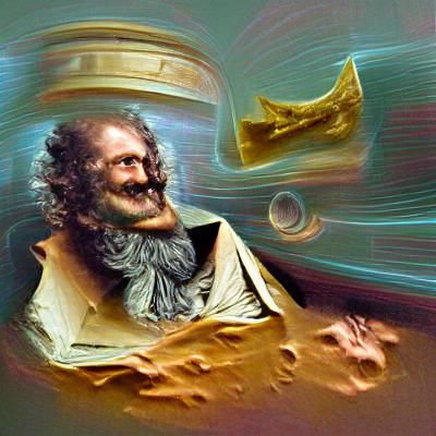 Democritus hypothesising movement in space