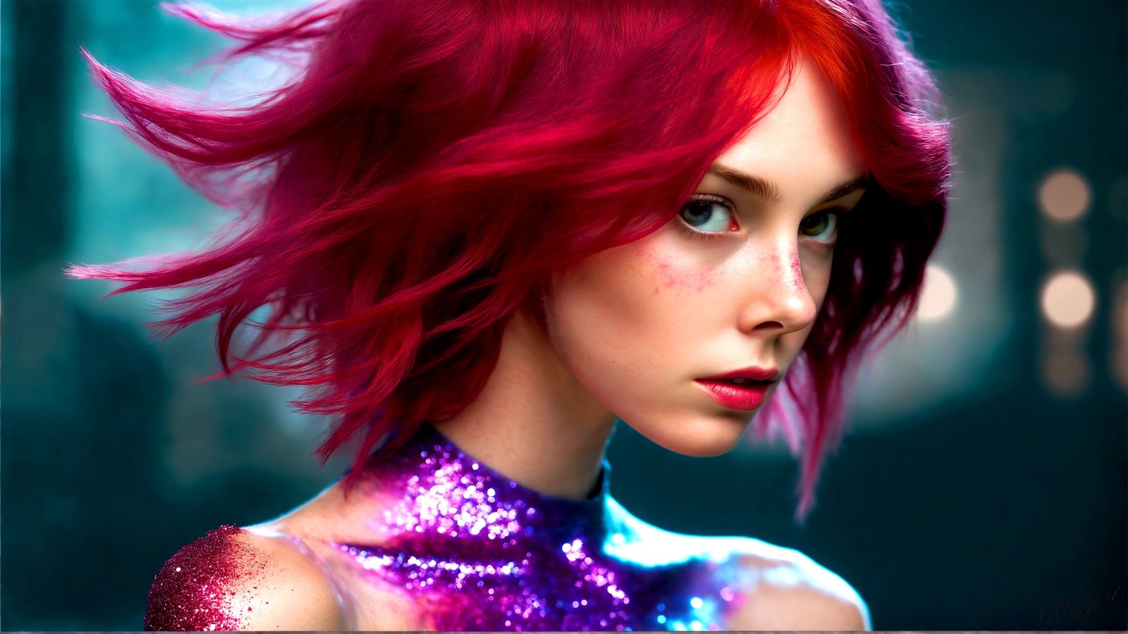 Cara Stein - Glitter in the air series.