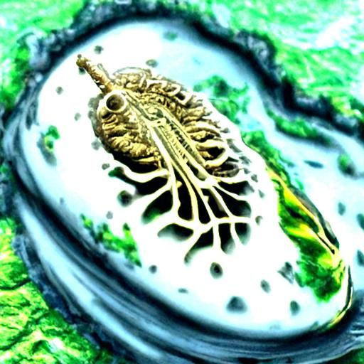 Rotifer hyperdetailed Unreal Engine microscopic imagery eart...