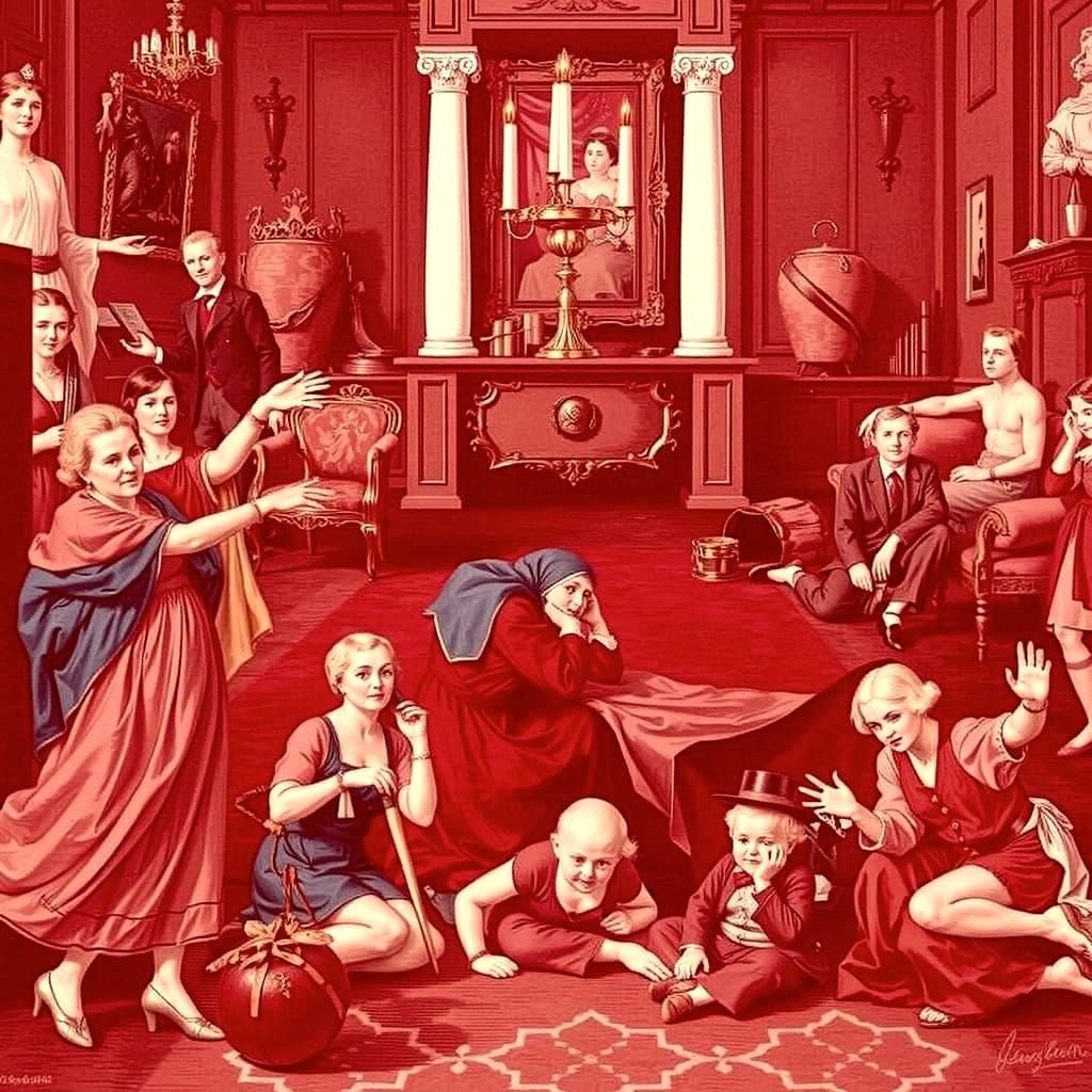 A Pterodactyl soars over a Jurassic lagoon, its shadow falling on the water below. Lush vegetation lines the shores, and a volcano erupts in...