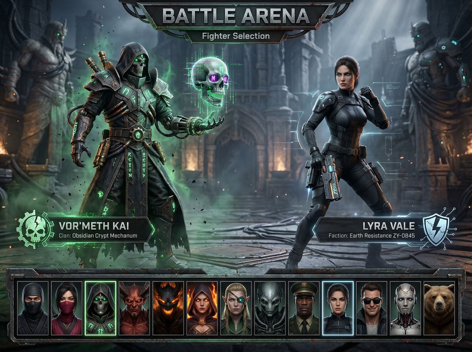 Select your fighter!