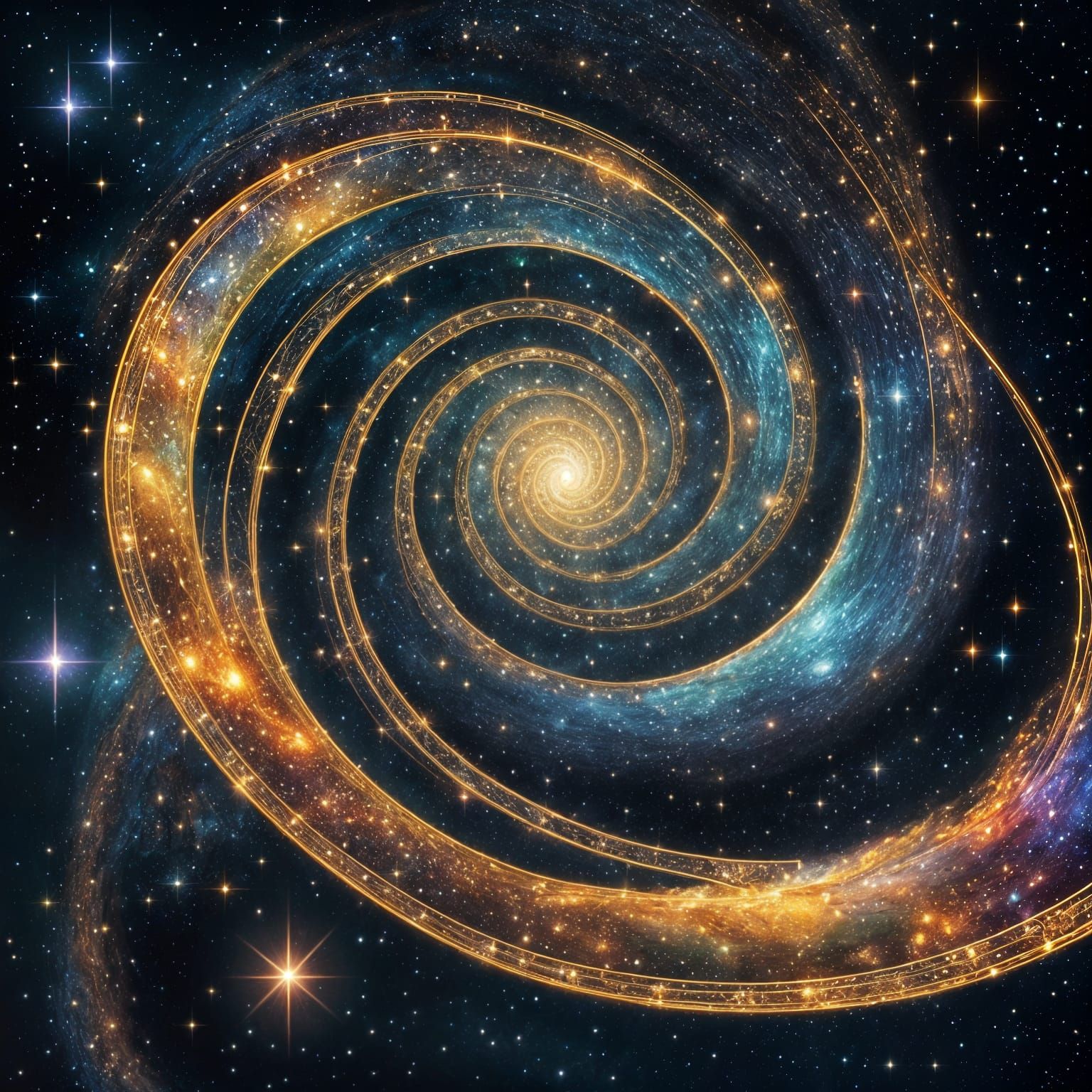 Spiral Galaxy  by @AbstractCat