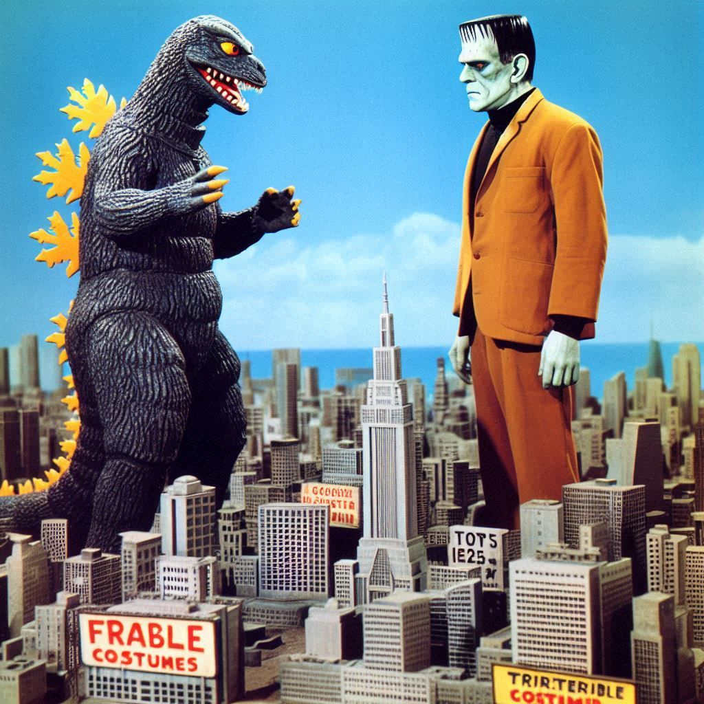 The most dreadful of all the dreadful 1960's Godzilla films: Godzilla Meets Frankenstein.