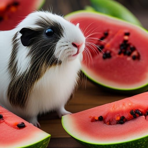 Guinea pigs 2024 eat watermelon