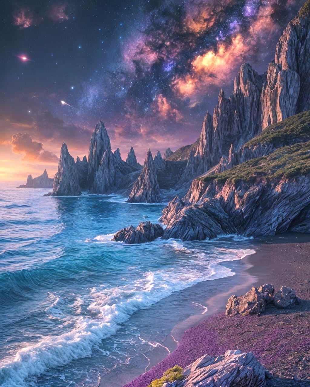 Breathtaking alien landscape