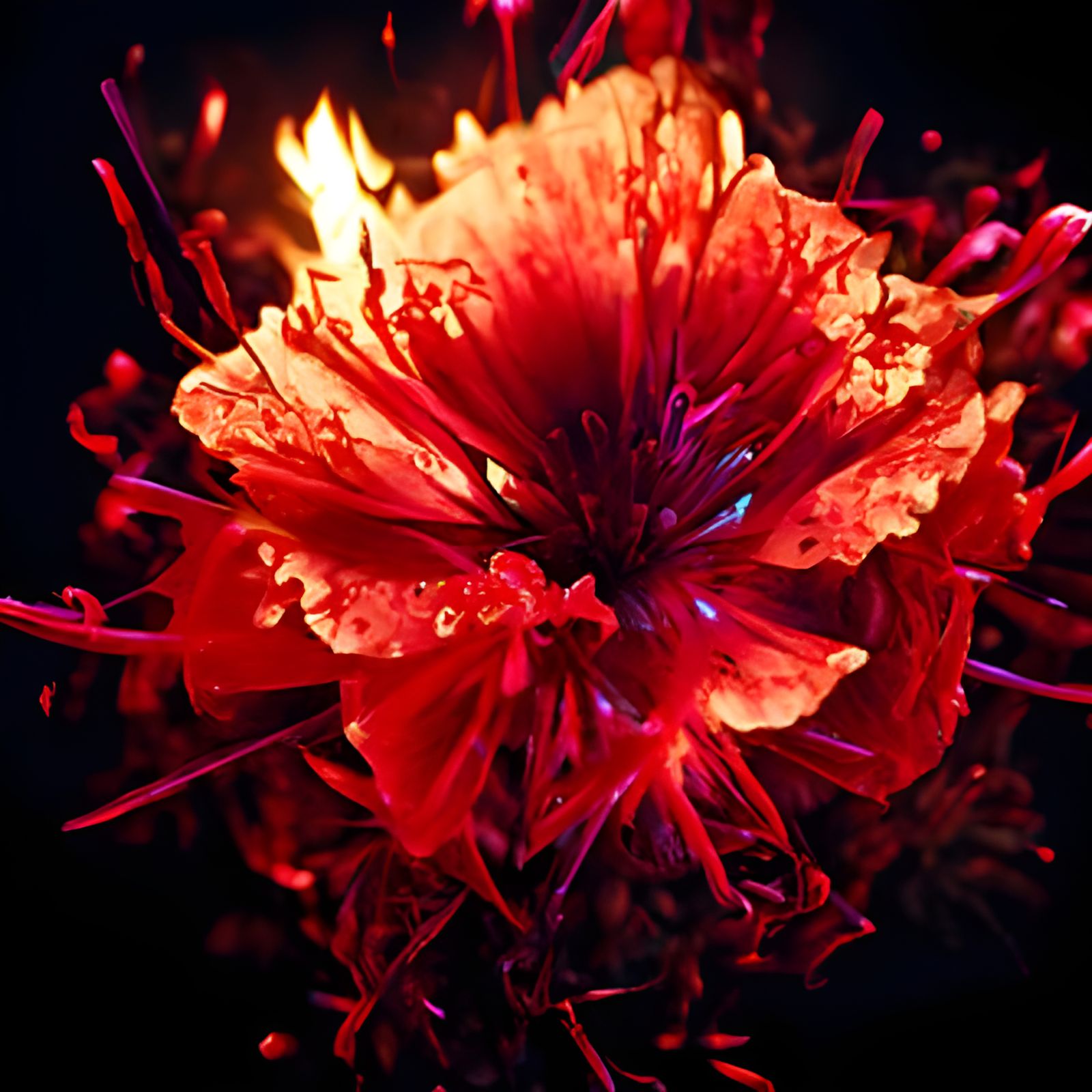 RedinCarnation The Burning Splatter v6 AI Generated Artwork