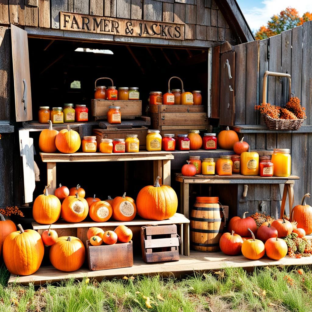 farmer Jacks "Fall Harvest" AI Generated Artwork NightCafe Creator