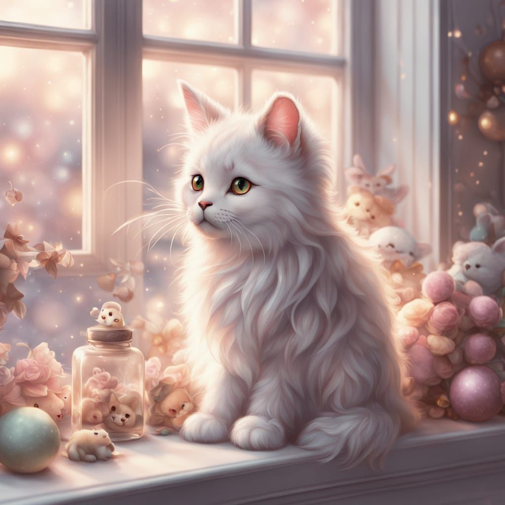 White kitten  by @undefined