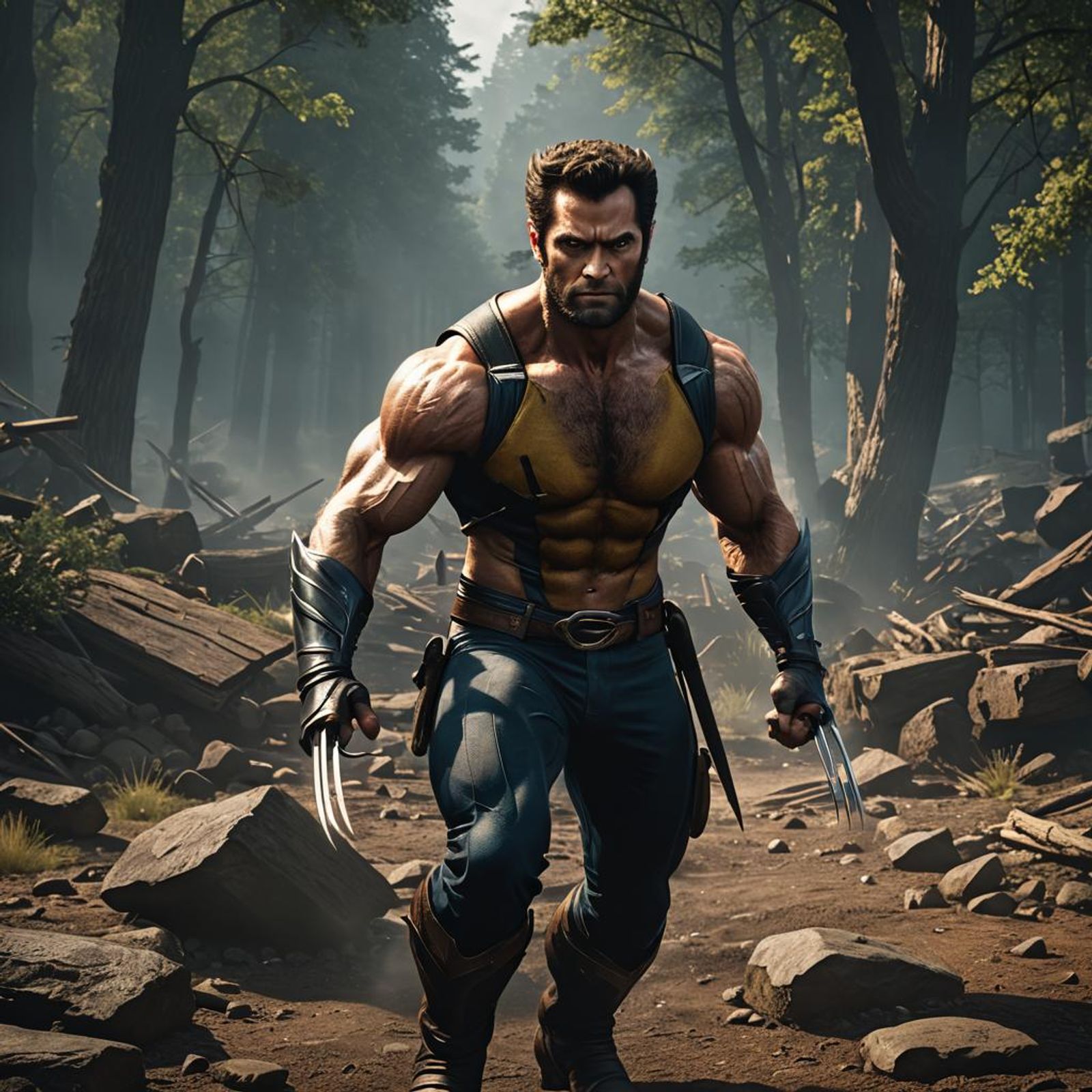 Henry Cavill as Wolverine - AI Generated Artwork - NightCafe Creator