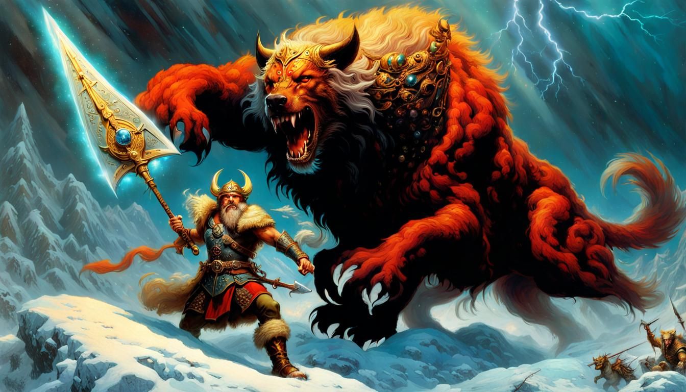 Ullr, God of Winter and Skiing